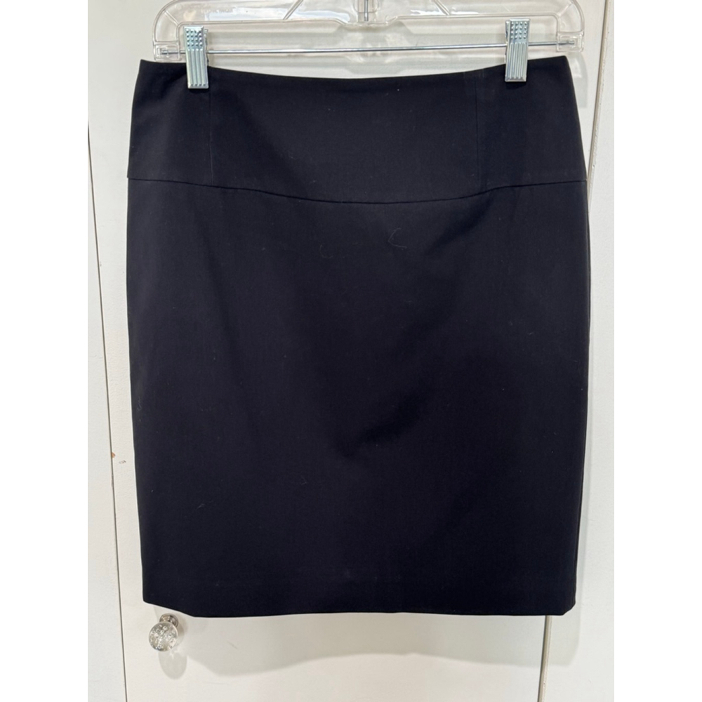 Women's INC International Concepts Black Petite lined back zip Pencil Skirt 6P